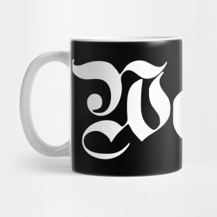 Wetter written with gothic font Mug